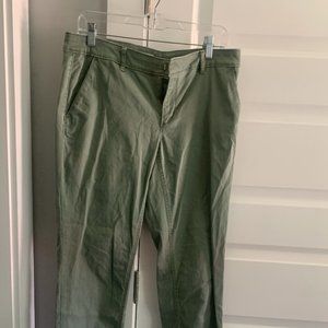 Olive Green Loft Work Pants
